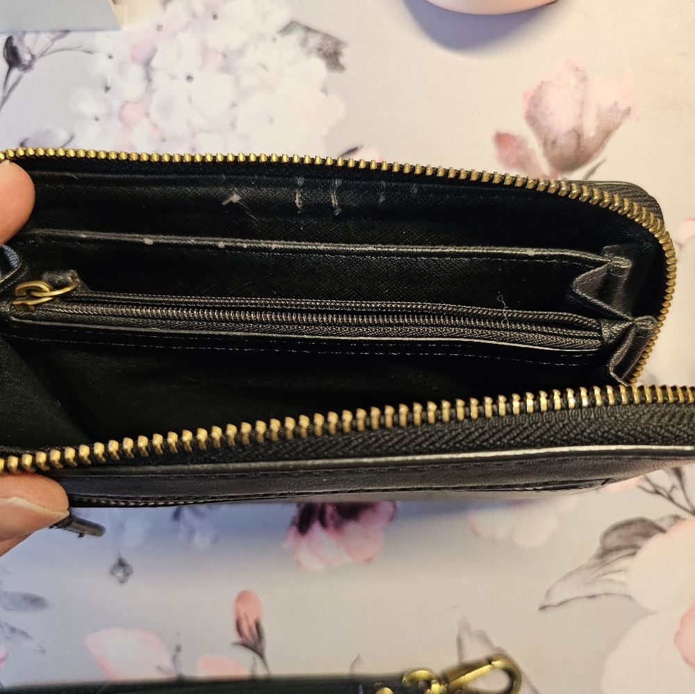 FOSSIL black Leather medium Wallet - Picture 12 of 13